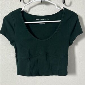 Aeropostal Green Short Sleeve